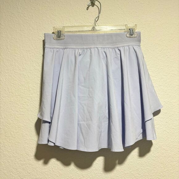 Lululemon Court Rival HR High Rise Skirt 6 Pastel Blue Elastic Waist Pull On - Picture 5 of 9